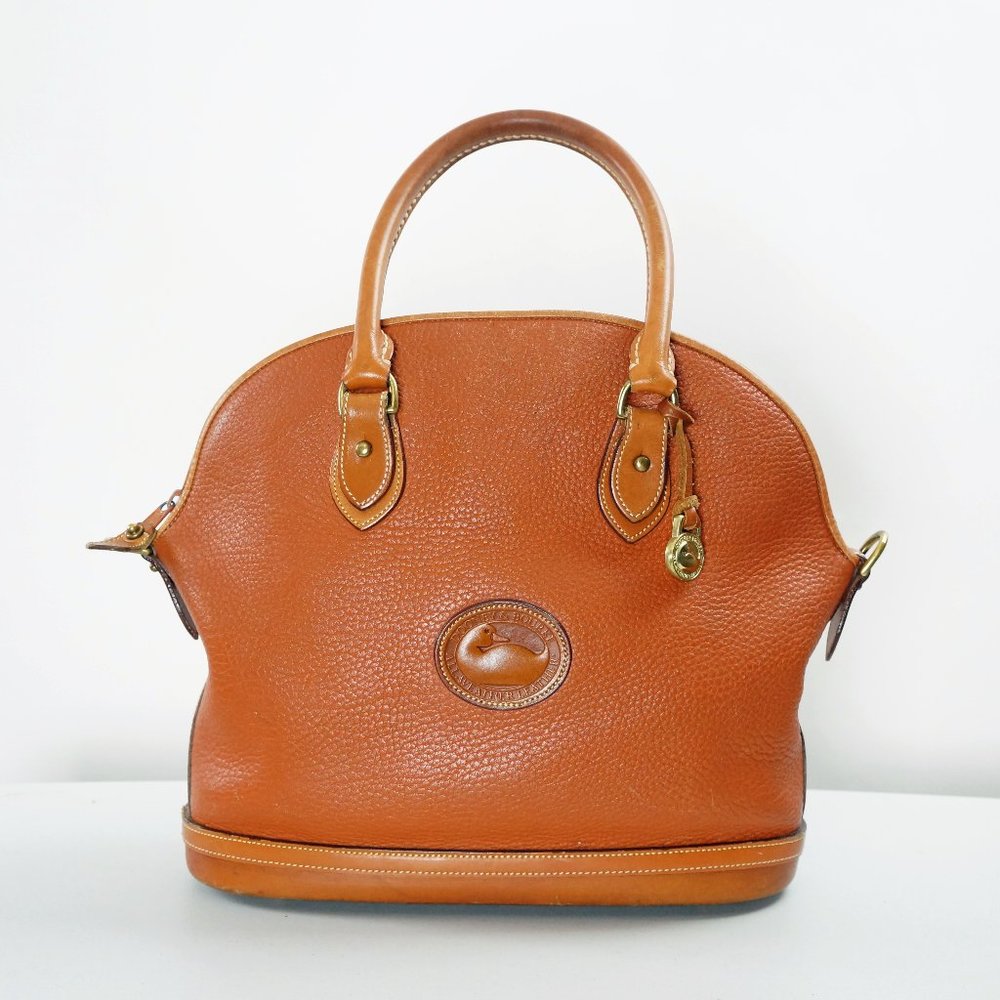 Dooney & Bourke Shoulder Bag Satchel, All Weather Leather, Tan